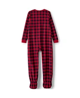 Lands' End Little Girls Footed Fleece Sleeper