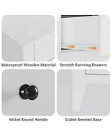 gaomon 6 Chest of Drawer Dresser, Modern Dresser with Deep Drawers and Nickel Round Handle