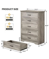 gaomon Modern Drawers Dresser, Chest of Drawers Closet Organizers and Storage Clothes