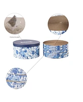 The Licker Store Kate 12" Modern Patterned Cardboard Reversible Cat Scratcher Pad Box with Catnip