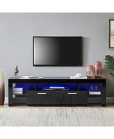 Slickblue Fashionable Tv Stand Cabinet Stylish Entertainment Center and Console for Modern Living Spaces