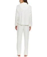Flora by Flora Nikrooz Women's Addie Printed Velour Long Sleeve Pajama Set