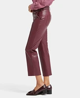 Nydj Women's Faux Leather Straight Ankle Pants