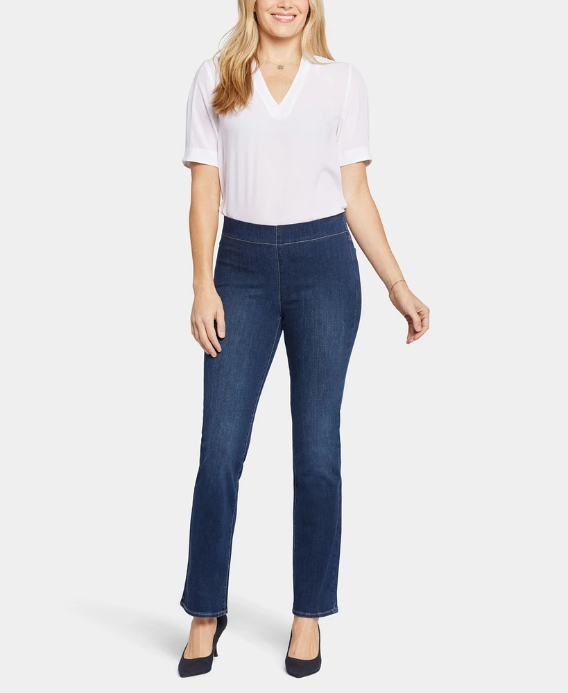 Nydj Women's Pull On Straight Jeans