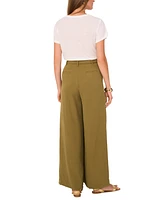 Vince Camuto Women's High-Rise Wide Leg Tie-Belt Pleated Trousers