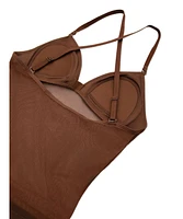 Capezio Girls Plunge Neck Mesh Midriff Leotard