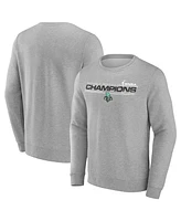 Fanatics Men's and Women's Heather Gray New York Liberty 2024 Wnba Finals Champions Pullover Sweatshirt