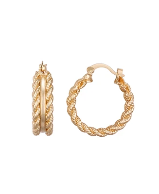 Macy's Rope Edge Hoop Earrings