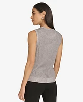 Calvin Klein Women's Ribbed Sweater-Knit Sleeveless Top