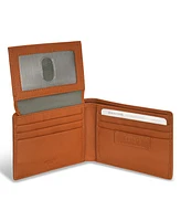 Champs Men's Denim Collection Leather Top Wing Wallet