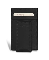 Champs Men's Onyx Collection Leather Mag Card Case