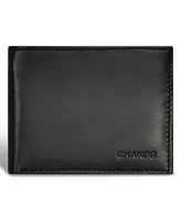 Champs Men's Classic Collection Leather Top-Wing Wallet