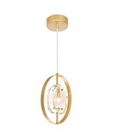 Cwi Lighting 98" Metal Iris 1 Light Mini Pendant