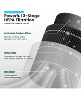 Morento Small Hepa Air Purifier for Home with Fragrance Sponge, Up to 225 Sqft