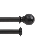 Kenney Ball 5/8" Standard Decorative Window Double Curtain Rod