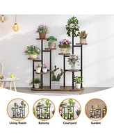 Tribesigns Plant Stand Indoor, Multi-Tiered 11 Potted Plant Shelf Flower Stands, Tall Plant Rack Display Holder Planter Organizer