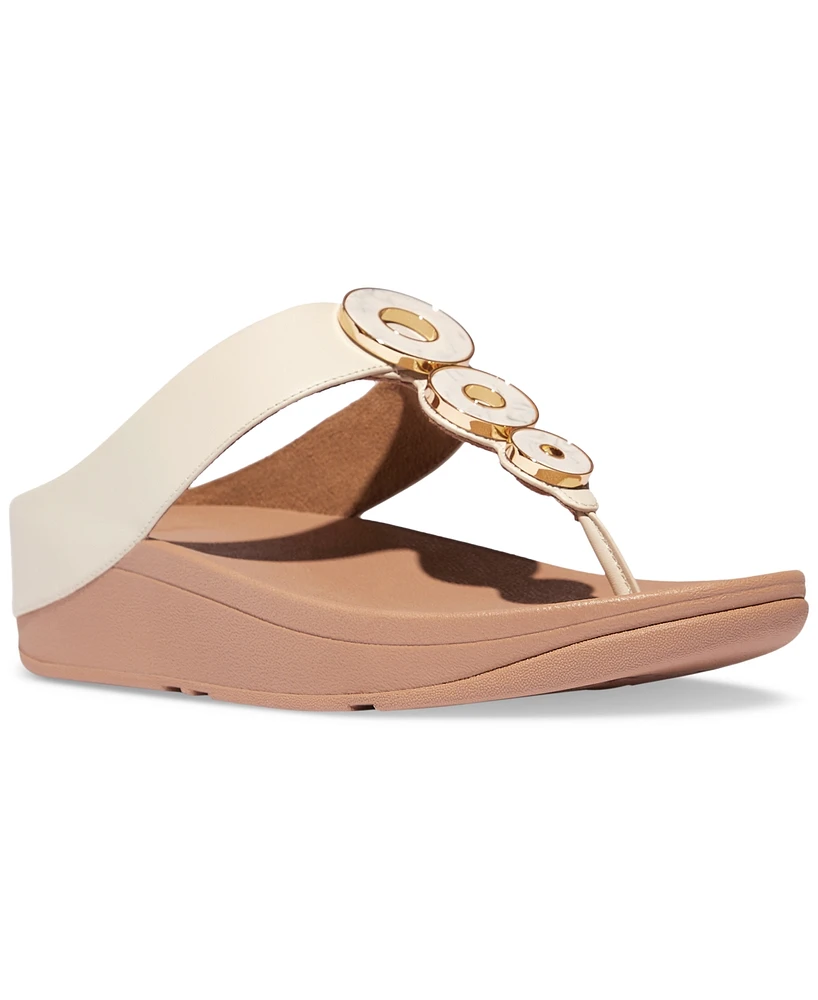 FitFlop Women's Fino Resin-Hoop Sandals