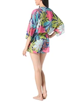 Vince Camuto Women's Plunging V-Neck Romper Cover-Up