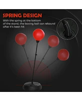 Qaba Punching Bag for Kids w/ Sd & Boxing Gloves for Years 5-10