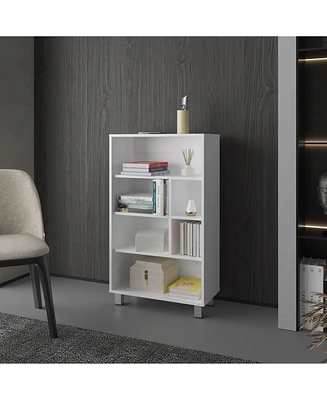 Fm Furniture Charco Bookcase in Melamine with Six Shelves