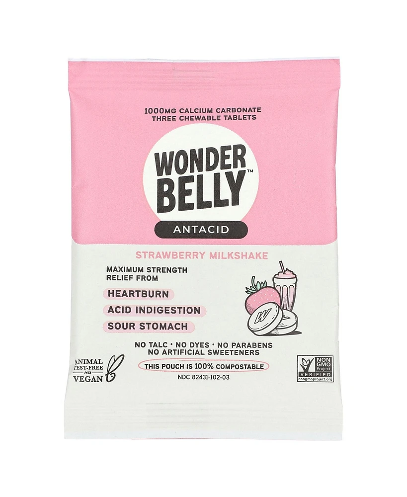 Wonderbelly Antacid Strawberry Milkshake