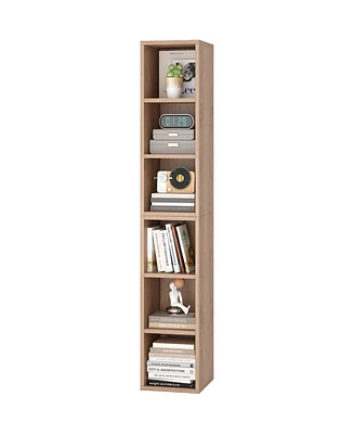 Mr Ironstone 6-Tier Open Bookcase and Bookshelf: Stylish Freestanding Display Storage for Bedroom, Living Room, and Office