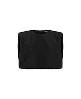 Nocturne Women's Taffeta Crewneck Blouse