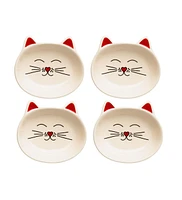 Park Life Designs Set of four Oscar Collection Cat Dining Dishes