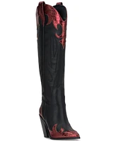 Jessica Simpson Women's Rhetta Flame Knee-High Cowboy Boots