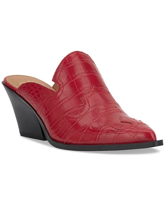 Jessica Simpson Women's Zurina Western Heeled Mules