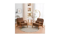 Slickblue Upholstered Single Lounge Chair, Stylish Indoor Accent Chair for Living Room
