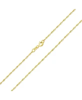 Bling Jewelry Singapore Chain 020 Gauge Necklace Gold Plated Sterling Silver