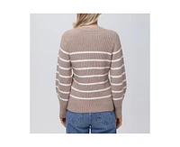 525 Women's Josie Structured Stripe Cardigan