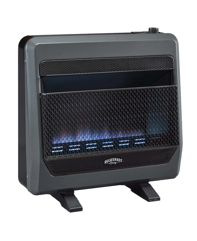 Bluegrass Living 30000BTU Natural Gas Ventless Space Heater with Blower and Feet