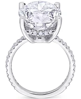 Lab Grown Moissanite Engagement Ring (8 ct. t.w.) 10k White Gold