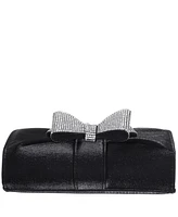 Nina Tiered Crystal Bow Flap Clutch