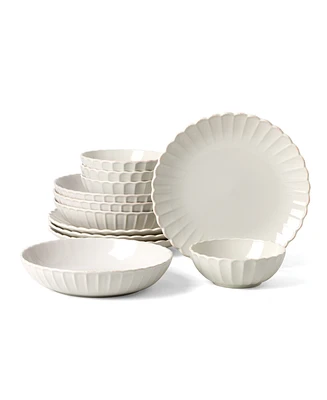 Lenox French Perle Scallop 12 Pc. Dinnerware Set, Service for 4