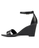 Sharona Women's Ankle Wrap Wedge Sandals