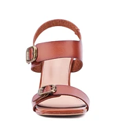 New York & Company Velma Women's 2 Band Buckle Wedge Sandals