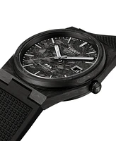 Tissot Men's Swiss Automatic Prx Powermatic 80 Black Rubber Strap Watch 40mm