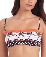 Sanctuary Women's Beach Conversations Reversible Bandeau Bikini Top