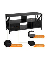 gaomon Dresser Tv Stand, Wide 2 Drawer Dresser For Storage And Organization, Entertainment Center With Fabric Drawers, Dressers For Bedroom, Tv Table