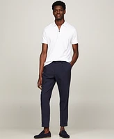 Tommy Hilfiger Men's Slim Fit Short Sleeve Quarter-Zip Polo Shirt