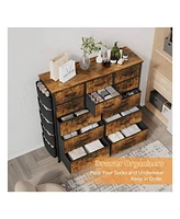 gaomon Dresser For Bedroom With 12 Drawer, Dressers & Chests Of Drawers For Hallway, Entryway, Storage Organizer Unit With Fabric, Sturdy Metal Frame,