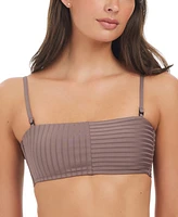 Sanctuary Women's Refresh Rib Bandeau Bikini Top