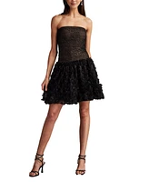 Tadashi Shoji Women's Lula Flower Embellished Mini Dress