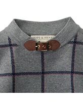Hope & Henry Girls' Sweater Cape, Infant
