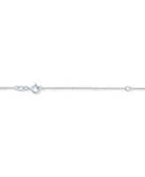 Diamond Accent Horse Heart Pendant Necklace in Sterling Silver, 16" + 2" extender