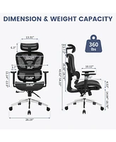 gaomon Ergonomic Office Chair, High Back Ergonomic Desk Chair with Adjustable Lumbar Support