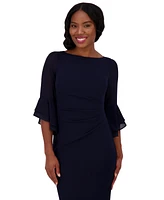 Jessica Howard Petite Boat-Neck Side-Pleat Sheath Dress